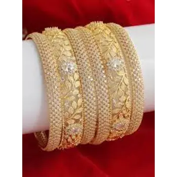 pure White Gold Bangle